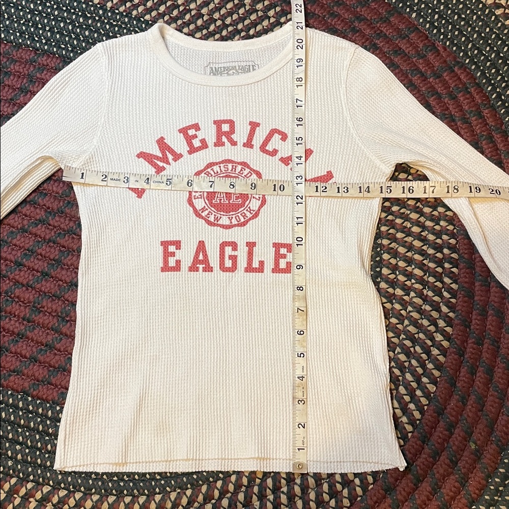 American Eagle White Long Sleeve Thermal Size XS‎ - Picture 5 of 5
